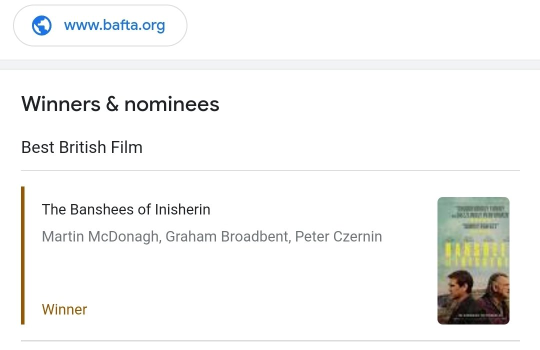 Keararose's tweet photo. Seriously, @BAFTA  ... It's an Irish movie https://t.co/NlB5j5rPeP