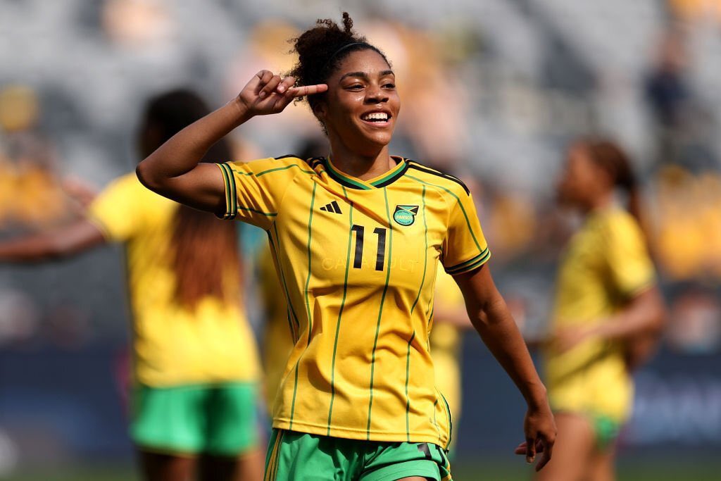 jff_football's tweet photo. First of MANY! 🤩
.
#ReggaeGirlz #CupOfNations #JAMCZE #JFF_Football https://t.co/C06KJ5SfaB