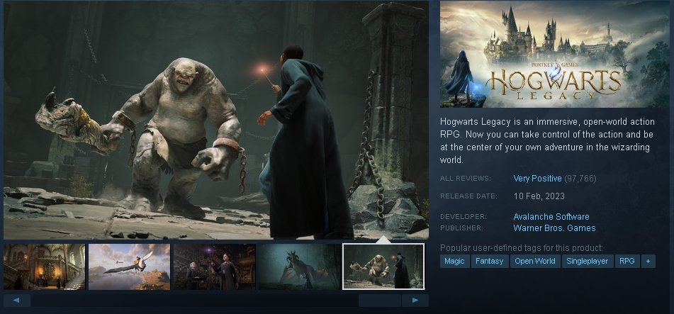 I keep hovering over 'Add to Cart' on Steam😅
It may magically click on it one day... what can I say, magic is magic! #HogwartsLegacy