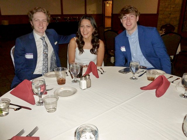 Young Alumni Mason Kilroy and Nick Tomondy attend the 100th Anniversary of the Phi Kappa Theta Alumni Association. 2/18/2022