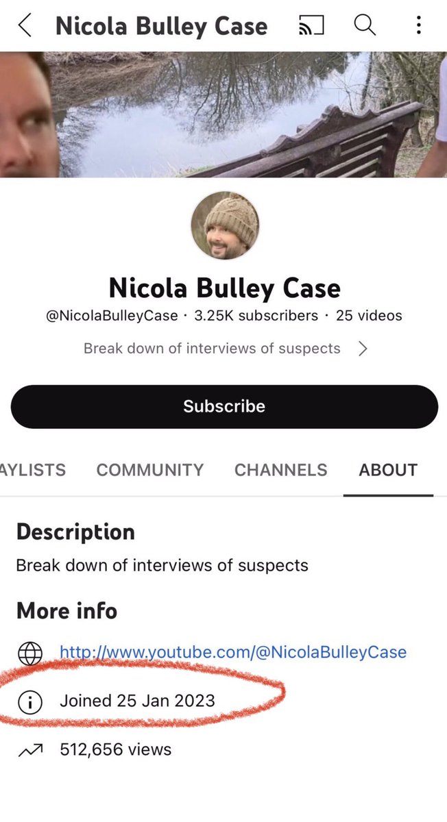 JacquiDeevoy1's tweet photo. Ok. What about this? Check the date the channel was set up. January 25th. Two days before she went missing. I’ve had an IT expert check it and it was definitely set up on that date. https://t.co/xZIUUnv0gV