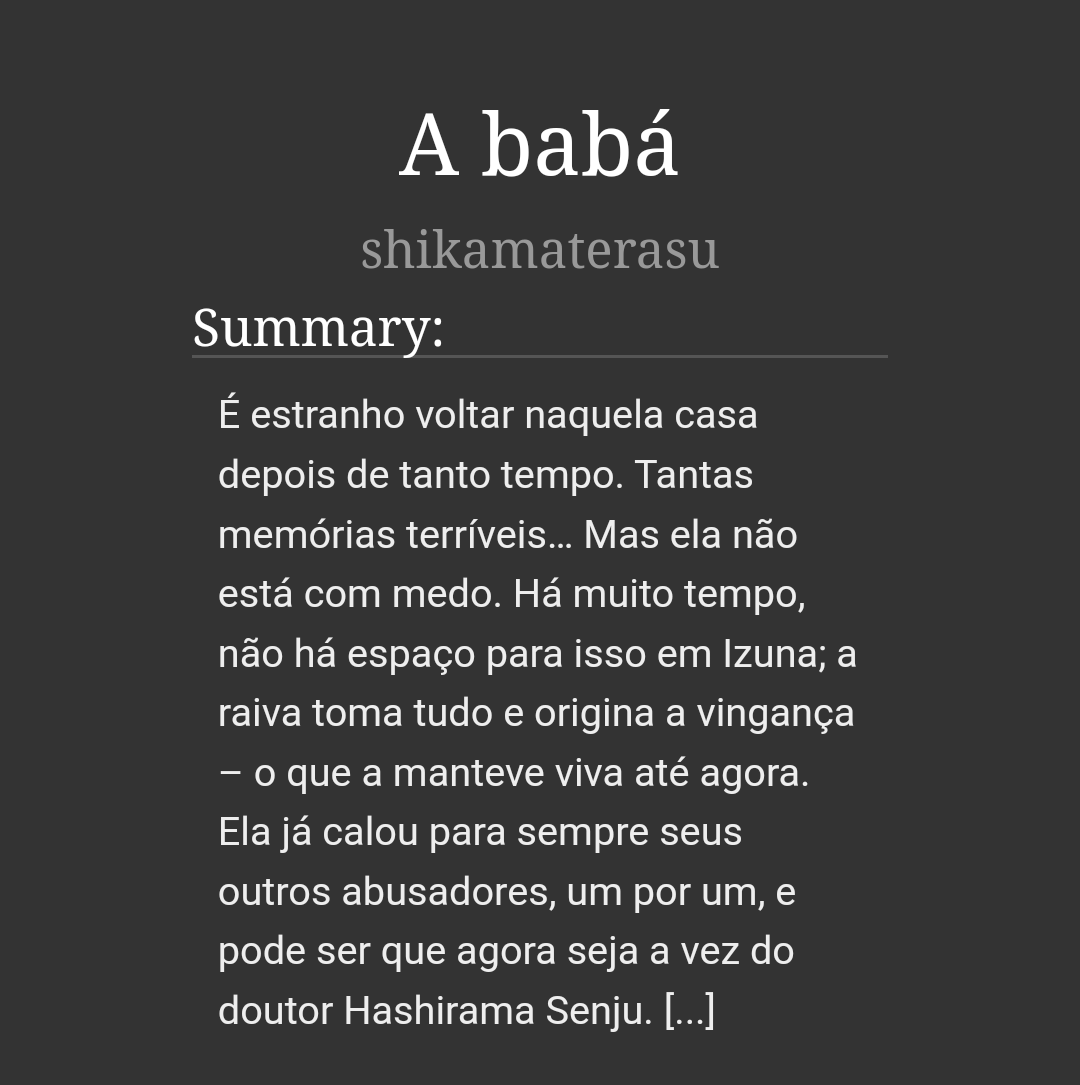 starweiser's tweet photo. ⚠️ rape/non-con | underage 🔞

Prompt "Female Izuna AU" — @IzunaWeek2023

Primeiro capítulo postado: https://t.co/ORDjQG9BK7

#izunaweek2023 https://t.co/0ngD7RiBYw