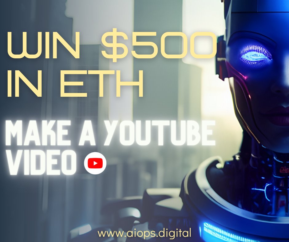 Join $AIOps #Youtube Competition

Rules are simple

1) Make a how to buy video for $AIOps on <a href="/YouTube/">YouTube</a> 

2) Share the link under this post

3) The team will pick the best 5 posts, and the community will vote for the best video

4) Winner gets $500 in $ETH

#Giveaway #Giveaways