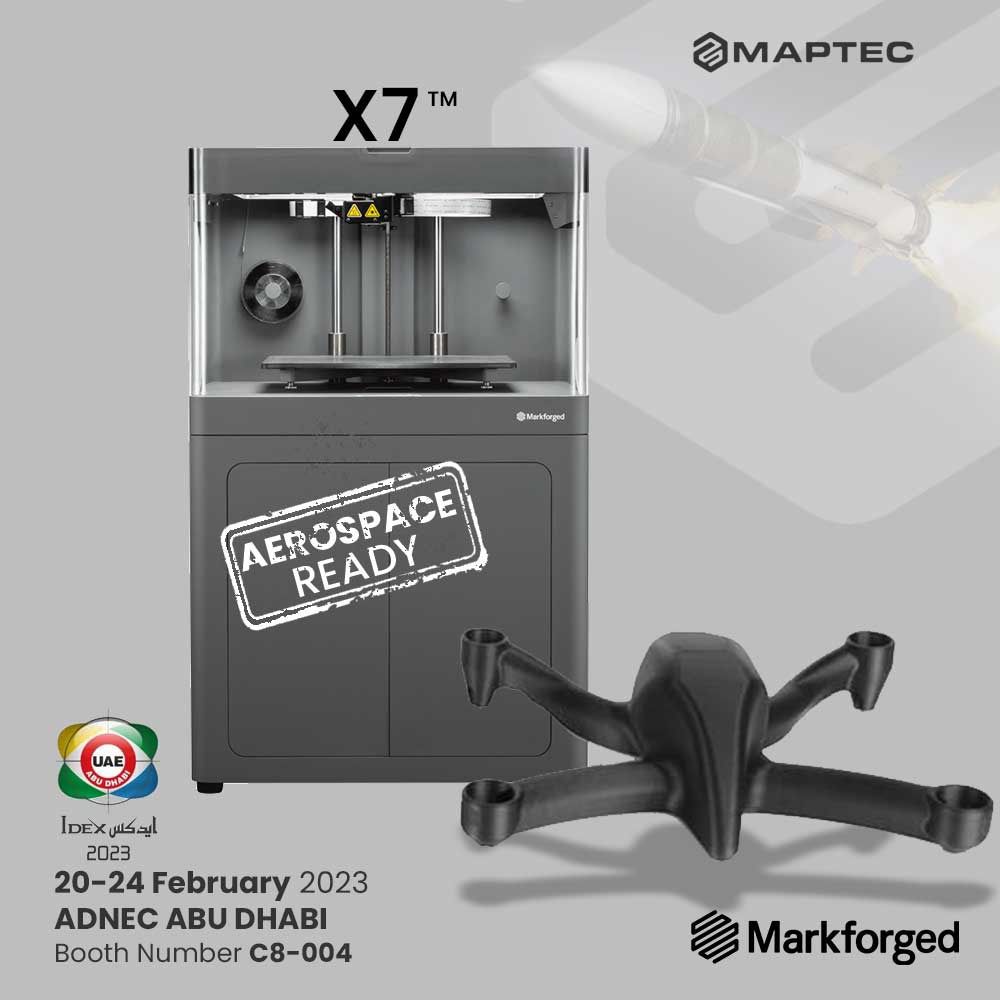 Maptec3D's tweet photo. Maptec as a regional AM Solution Provider would like to invite you to
Connect with us at IDEX 2023!
At our booth, C8-004, where we will showcase our latest Additive Manufacturing and 3d Printing technology for Aerospace and Defense Industry.
.
.
.
#maptec #idexuae #adnec #UAE https://t.co/r1CgPvDMV0