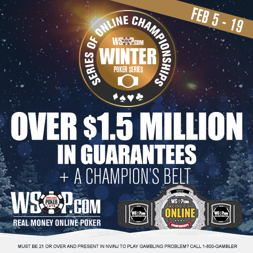 WSOPOnlinePoker's tweet photo. 🏆$200K MAIN EVENT DAY 🏆
The Winter Online Championship Main Event starts at 2pm PT. Who's taking home the Championship Belt? 👀 https://t.co/oWAllIuSBr