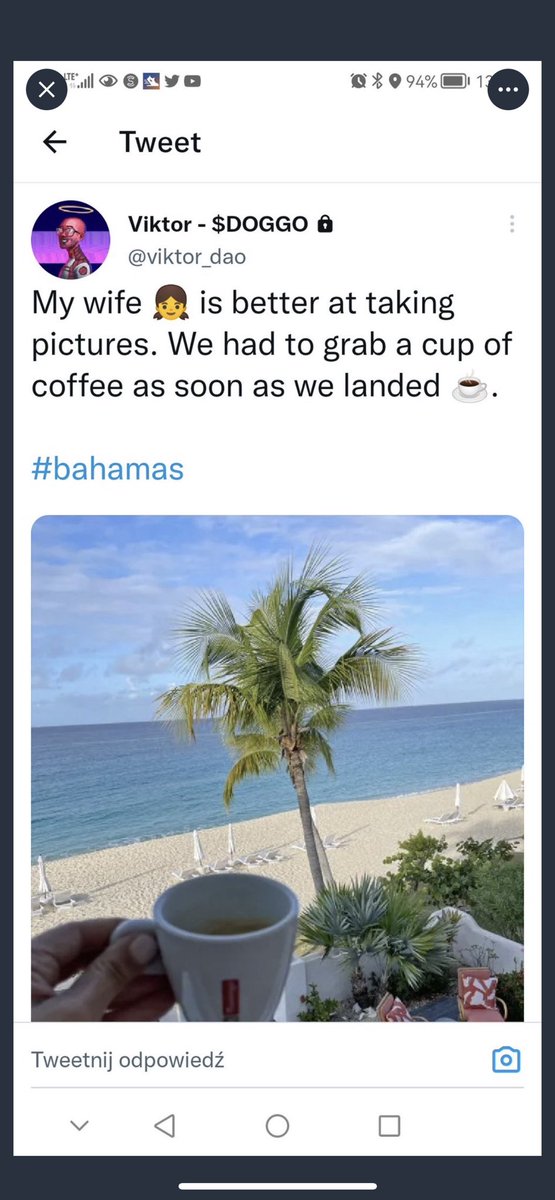 _dogdad's tweet photo. IS THIS REAL LIFE?!?💀💀
🏝️DEV BOOKED BAHAMAS🍹

@viktor_dao $doggo $kitti 
@hey_wallet send 0.003 sbonk to the first 1500 retweets bonk doge https://t.co/eXM0oc0tJM
