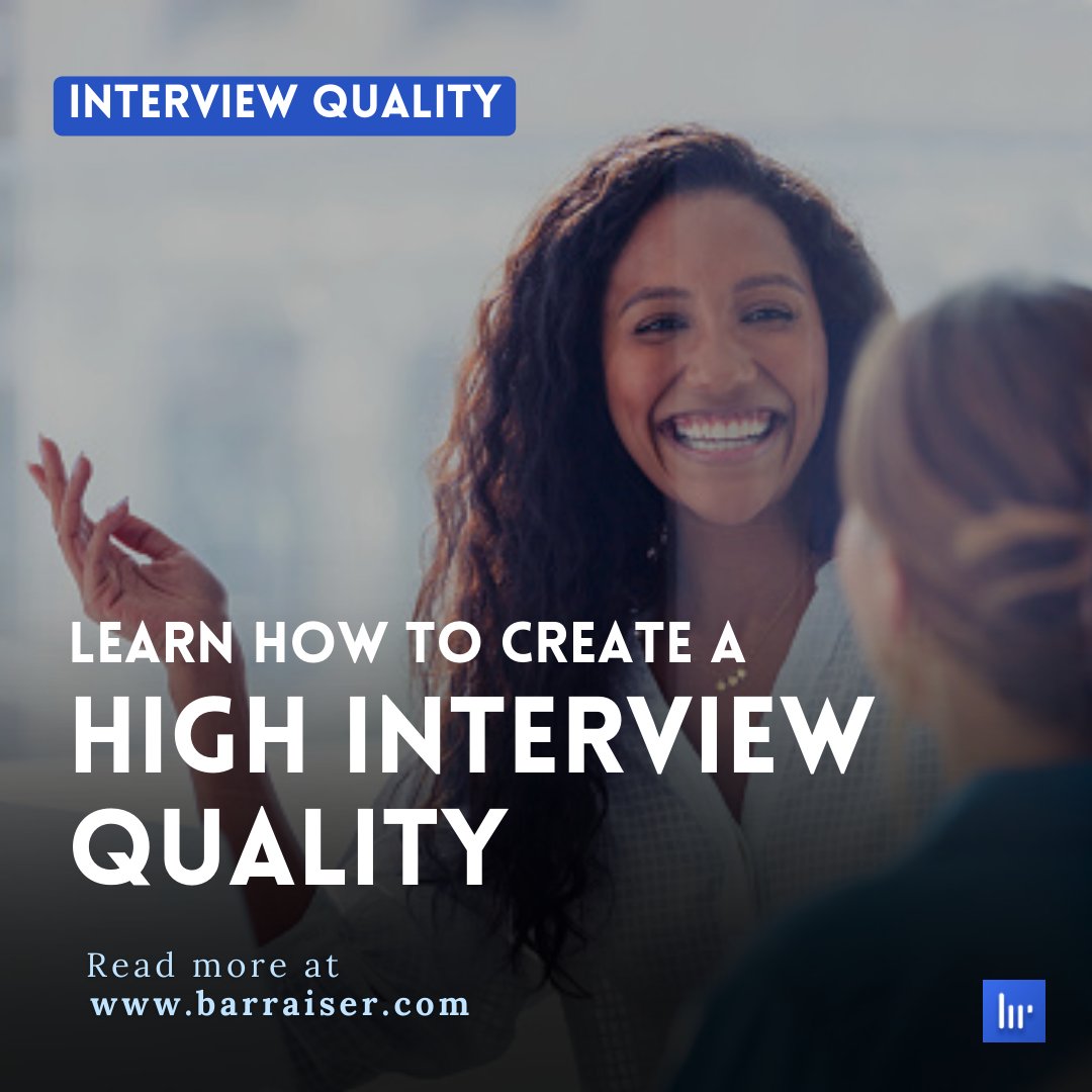 raiser_bar's tweet image. A higher interview quality is the stepping stone to a thriving team📈
Learn more about interview quality from our blogs.
Read our ✍️ barraiser.com/blogs/7-steps-…

#interviewquality #interviewintelligence #interviewing