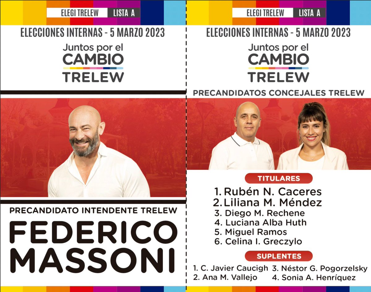 DanTartaLoren's tweet photo. El 5 de marzo Trelew tiene la posibilidad de volver a ser grande! https://t.co/NgSAEEU7nM