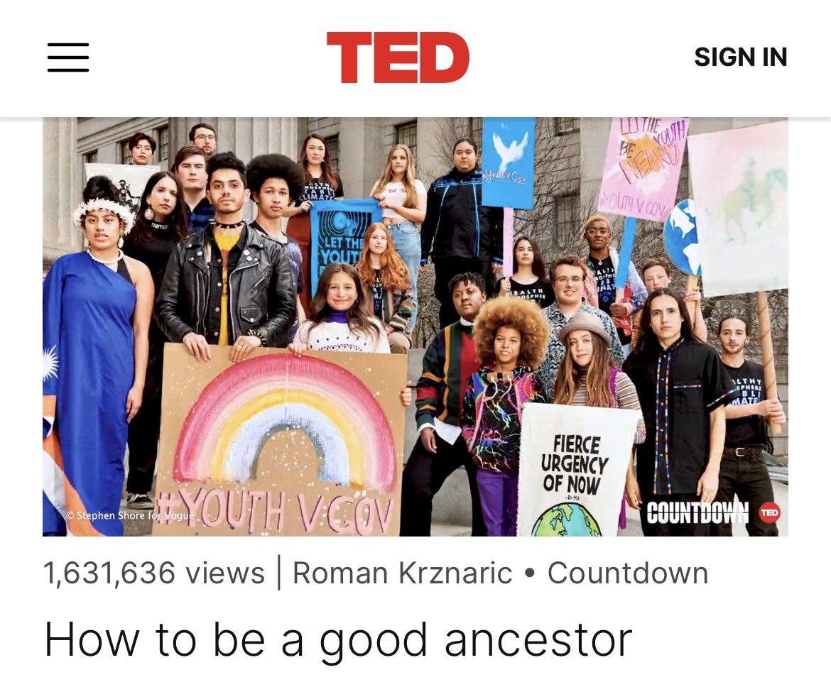 JuliaFliss's tweet photo. @romankrznaric @joshreppun @HumResPro @TEDTalks Omg! Yes! Itโs SO perfect! Weโre just finishing our study of the Age of Exploration (incldg. the 7 pillars of colonialism), have talked about the Our Childrenโs Trust case & infuse all things #ClimateAction into our learning! We are #TimeRebels! ๐ข๐๐#BeAGoodAncestor #TeachSDGs https://t.co/kl5QhrJ9AW