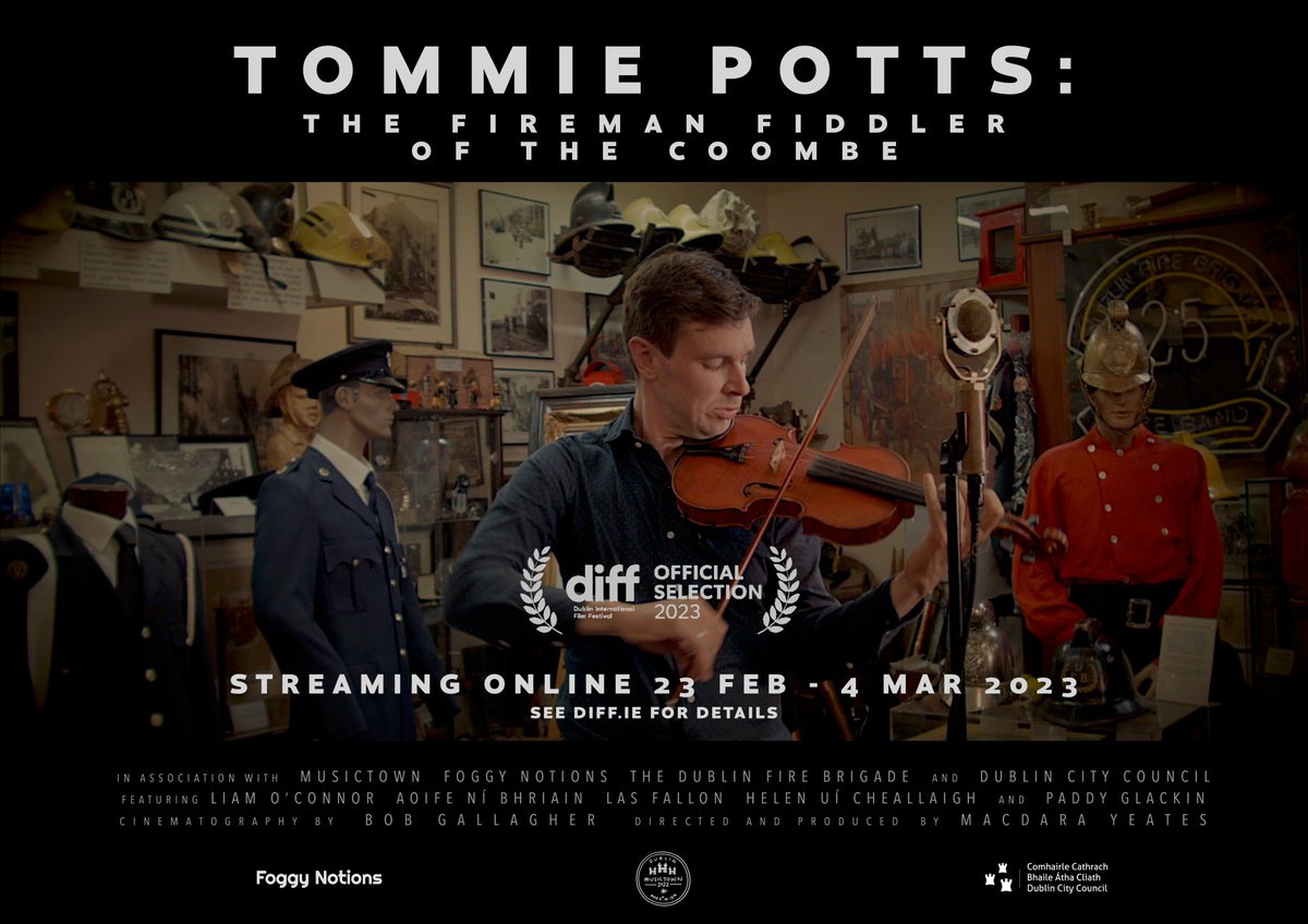 DubFireBrigade's tweet photo. Tommie Potts was a DFB firefighter and a survivor of the 1936 Pearse Street fire where three of his colleagues died
The Fireman Fiddler of the Coombe streams online as part of the @DublinFilmFest virtual programme running Feb 23rd - Mar 4th
๐ see https://t.co/C5uqCOiBPE https://t.co/RClDYUc2fB