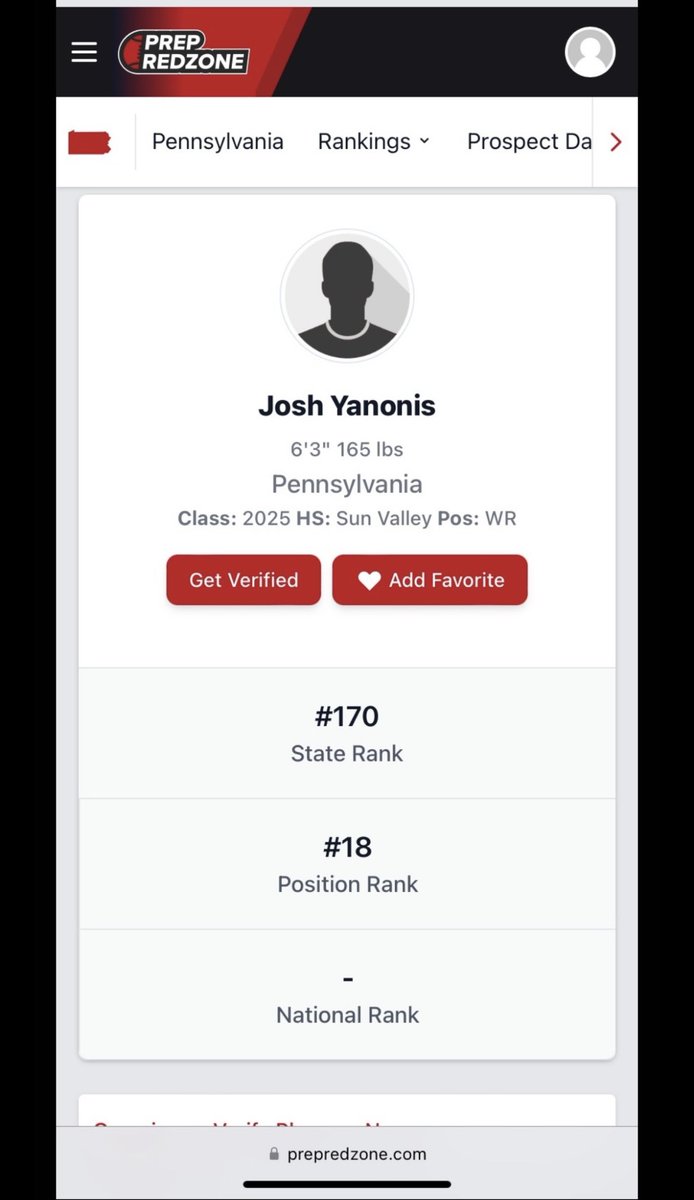 Josh Yanonis (@joshyanonis) on Twitter photo Excited to be ranked 170th in the state and 18th Iβm my postion! Thanks <a href="/PrepRedzone/">Prep Redzone π</a> @PRZPAvic for ranking me. Getting ready for the season. <a href="/SValleyFootball/">Sun Valley Football</a> <a href="/coachsteinmetz/">Kevin Steinmetz</a> Excited to be ranked 170th in the state and 18th Iβm my postion! Thanks <a href="/PrepRedzone/">Prep Redzone π</a> @PRZPAvic for ranking me. Getting ready for the season. <a href="/SValleyFootball/">Sun Valley Football</a> <a href="/coachsteinmetz/">Kevin Steinmetz</a>