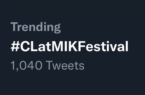 we’re trending! #CLatMIKFestival