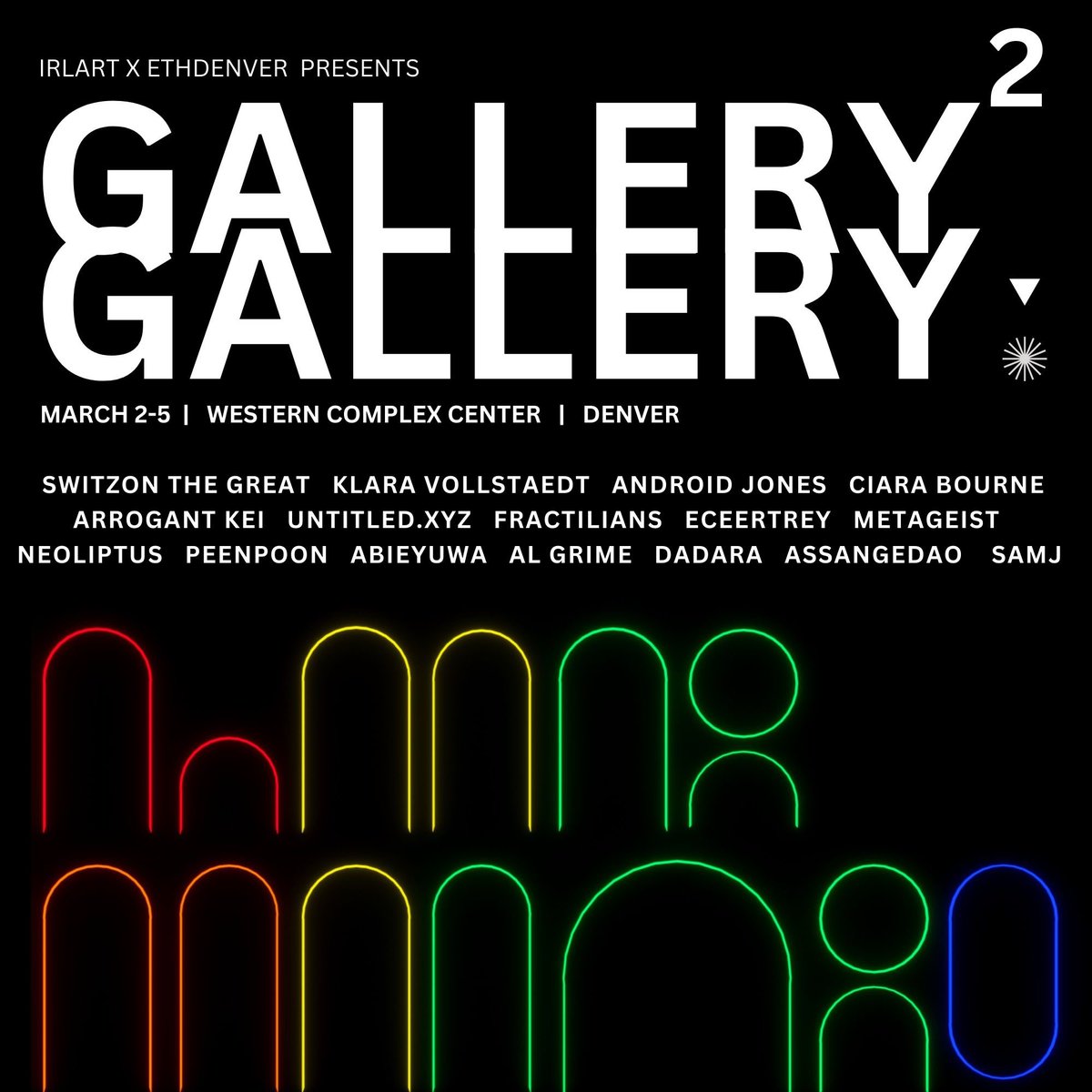 IRLart__'s tweet image. @EthereumDenver 2023 Auction 
🗓️ March 2nd - 5th 
📍Western Stock Show

Hosted on: @niftygateway 

niftygateway.com/publisher/ethd…