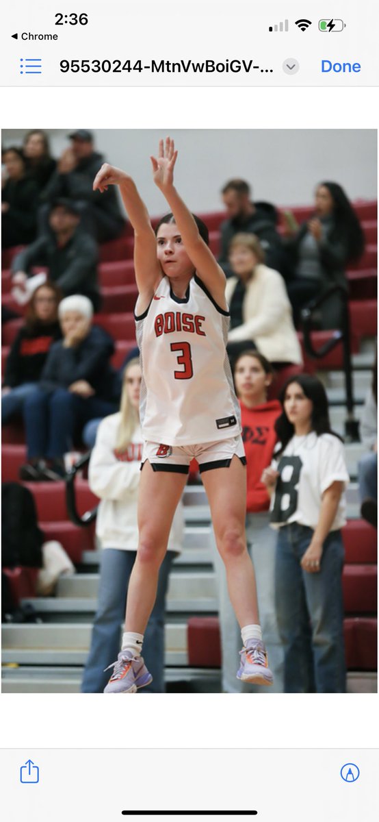 TamiSClark's tweet photo. Amazing season! @ssophiaclark Boise 🏀 will be back! #3rdinstate #1stinsicdistricts @BraveHoops @BrydgesCoach https://t.co/CAMgETvKBO