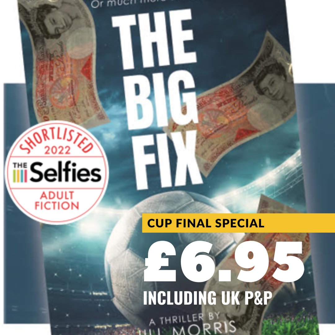 Ridiculously excited about next weekend. It’s been TOO LONG!

So, even though The Big Fix has just as many non-football fans, I have a special deal to celebrate our WEMBLEY trip.

While stocks last, order a promo copy for just £6.95 INCLUDING UK P&amp;P jillmorrisauthor.co.uk/#order