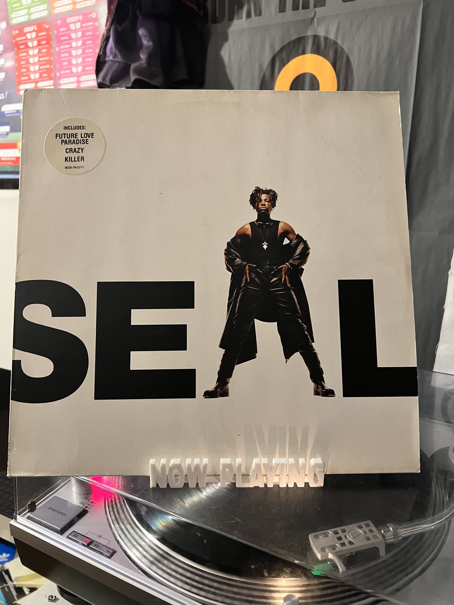Sunday vinyl V Seal by Seal and a happy 60th birthday to Seal 