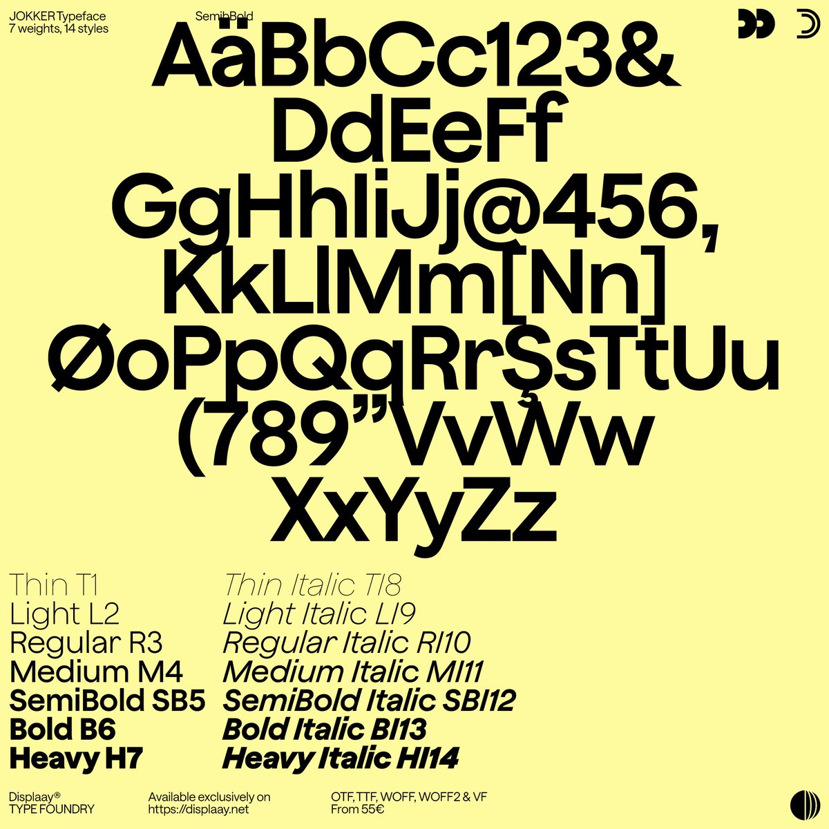 xyz_displaay's tweet photo. Last Chance! WIN the 25% discount code, play the quiz on the microsite!
https://t.co/hXMGaqVtmS
#displaay #typeface #jokker #type #typography #typedesign #typeinuse #fontinuse #font #fontdesign #graphic #design #graphicdesign #designfeed #best #sans #typefacespecimen https://t.co/m3ykJbm8h0