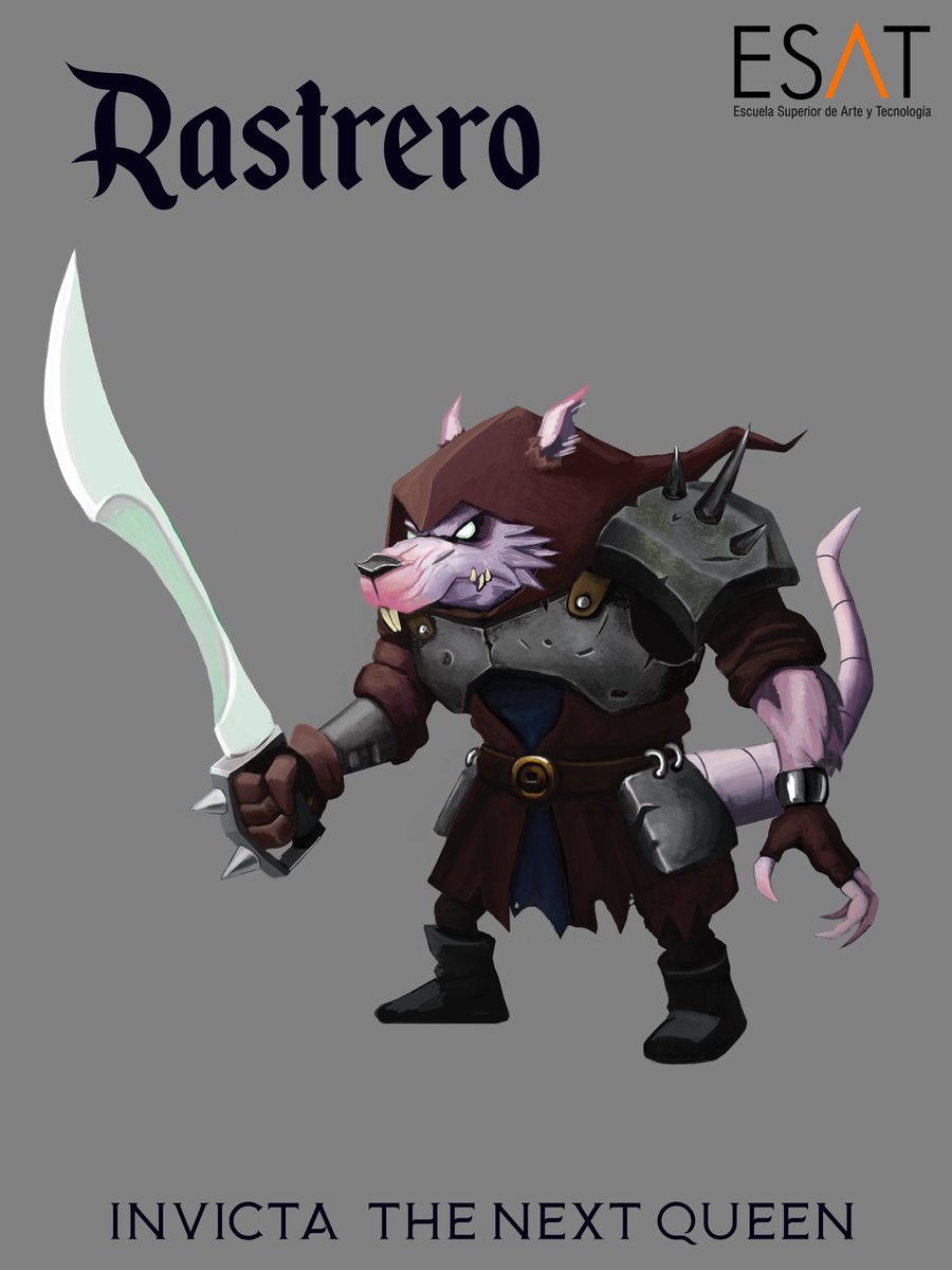 Today we want to share the work of the amazing <a href="/Edgar_Art89/">Edgarok</a> another of our artists from our team at <a href="/ESAT_Valencia/">ESAT</a>🎮

These are the Rastrero, very common creatures in the fourth circle and that will get in the way of Moma to protect the lieutenants of the kingdom⚔️

#art #gamedev