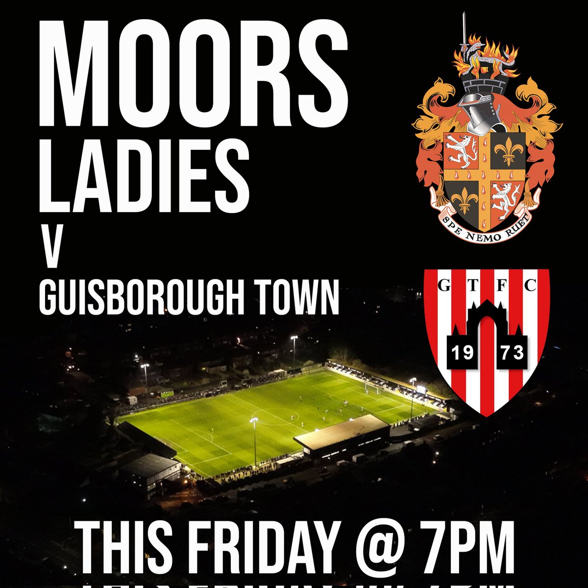 MoorsLadies's tweet photo. Before we sign off for the night a reminder it's only 5 days until we are back in action under the Brewery Field lights for the very first time.

Tickets are on sale now for only £3 (Under 12's Free) ⬇️

https://t.co/GvnUEOtzzr https://t.co/rOcpcHMU7n