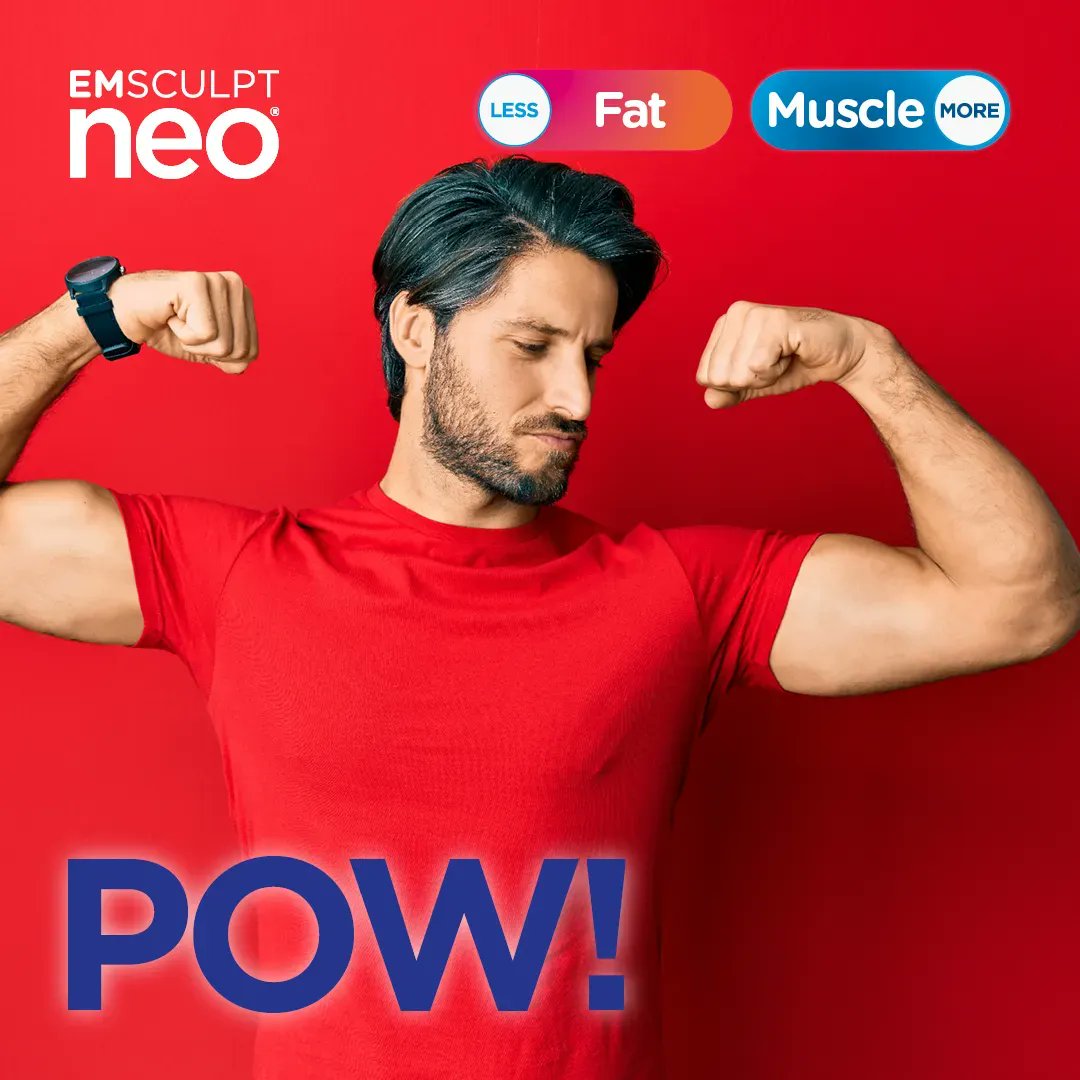 Can’t find superhero arms at the costume shop? No problem. Hop on #EmsculptNeo to get arms of steel in no time.