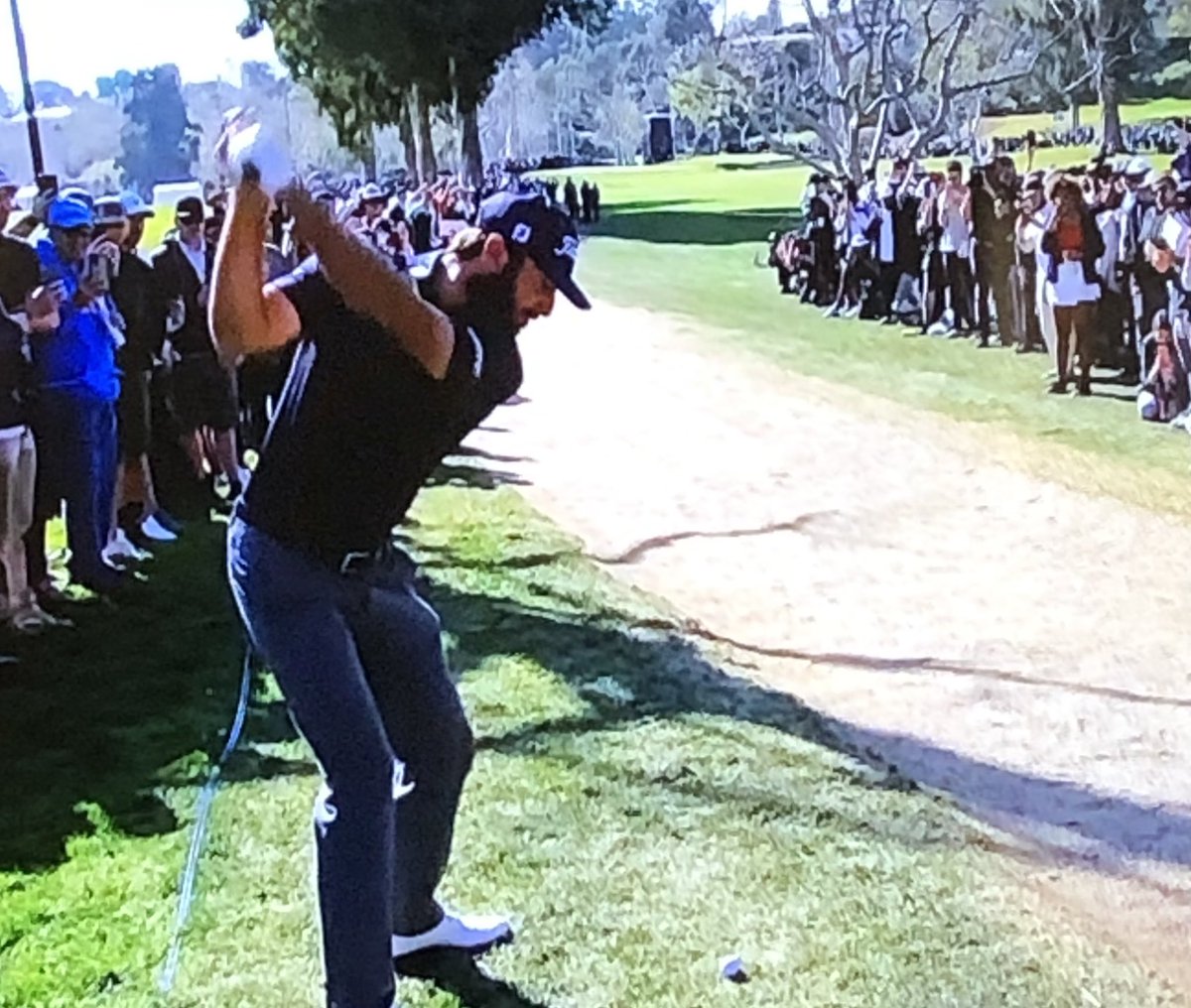 jwelbes's tweet image. These fans at the #GenesisOpen do understand the laws of physics, right? Or have seen a low slice before?
#PGATour