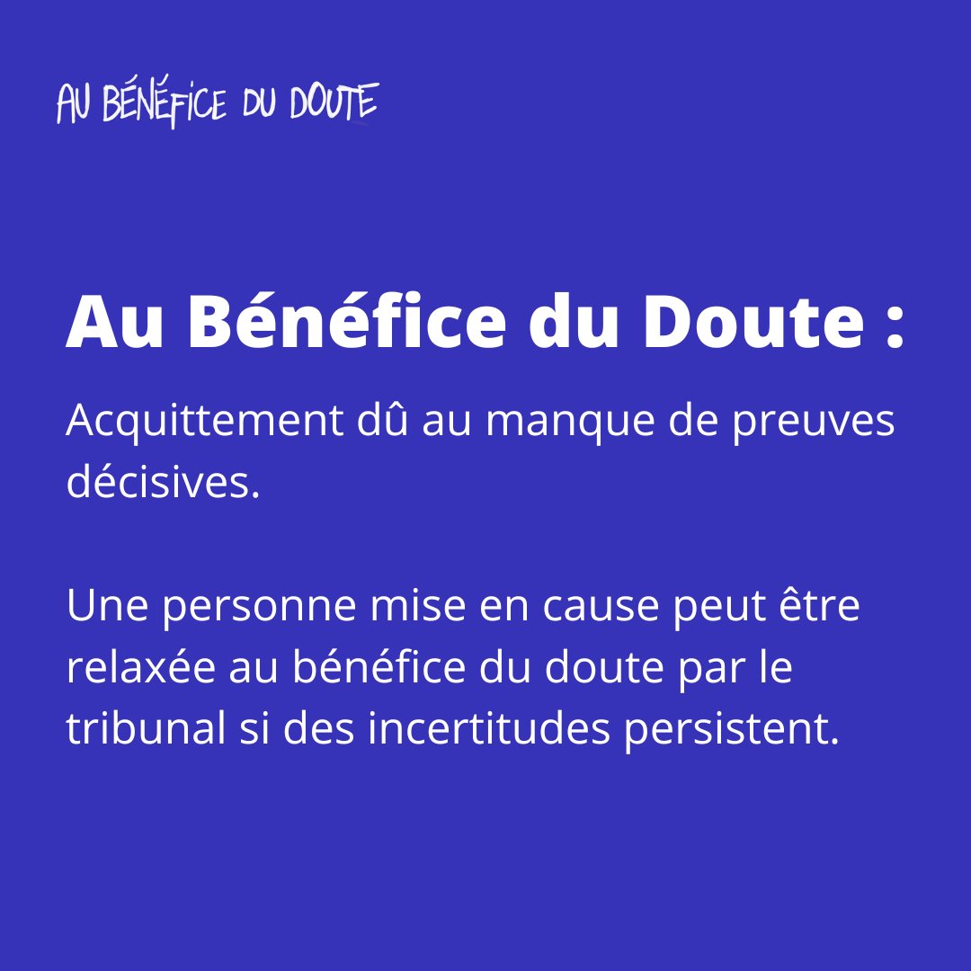 abddpodcast's tweet photo. Une personne mise en cause peut être relaxée au bénéfice du doute par le tribunal si des incertitudes persistent.
#abdd #vss #cultureduviol #MeToo #moiaussi #agressionsexuelle #violencessexuelles #violencessexistes https://t.co/5ak3SNjNK7