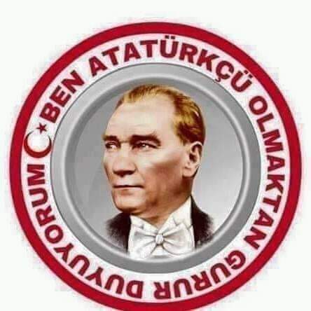 REHBERİ ATATÜRK OLANIN BURNU HİÇBİR ZAMAN PİSLİĞE BULAŞMAZ, ATATÜRK,VİCDANDIR
LİYAKATTIR,İNANÇTIR, HÜRRİYETTİR, DEMOKRASİDİR, AKILDIR, ALLAH'TAN BAŞKASINA KULLUK ETMEMEKTİR. İNSANLIKTIR  AHLAKTIR
NE MUTLU TÜRKÜM DİYENE 🇹🇷🇹🇷🇹🇷