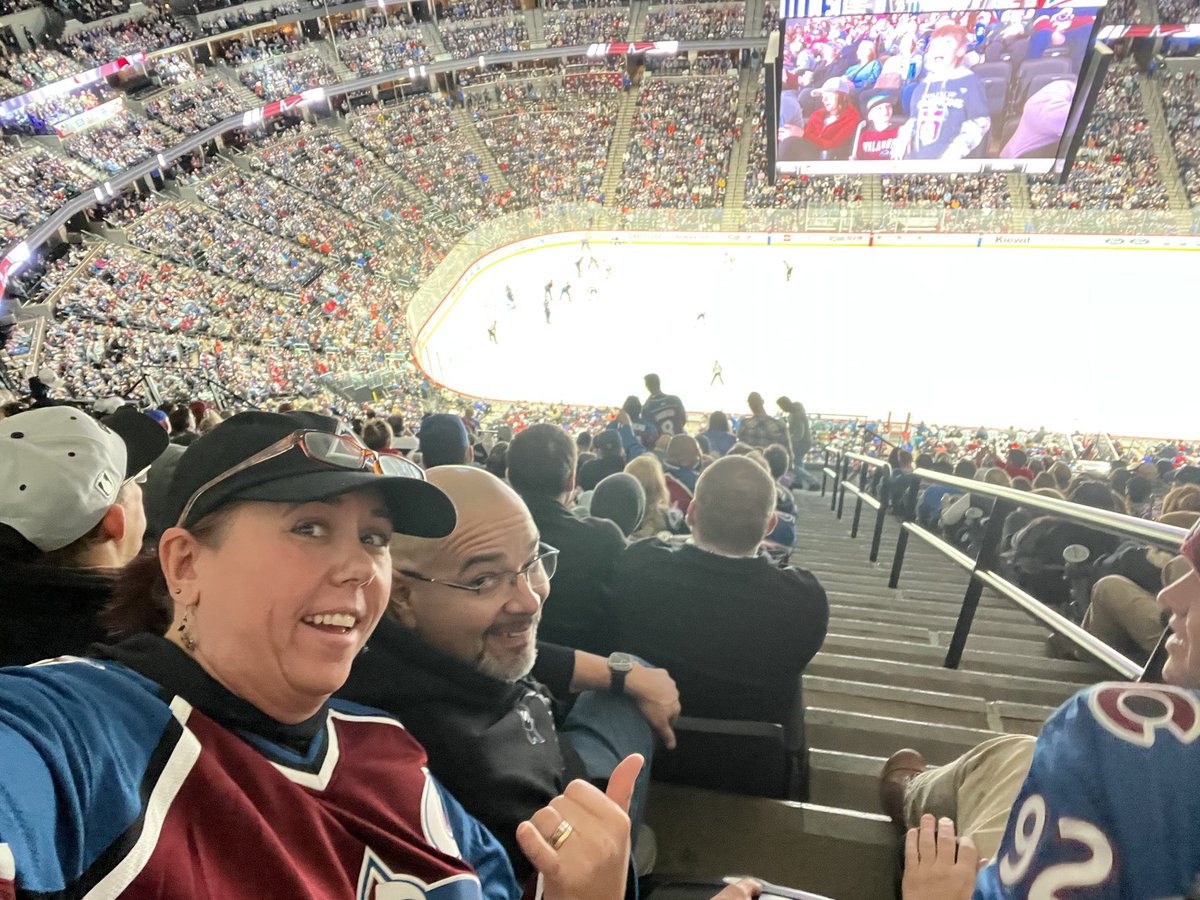 ChaosColo's tweet photo. Down 5-4 with 7 to go, let’s go boys!! #GoAvsGo #hockey #comefrombehind #tieitup #viewfromthetop https://t.co/HWsiDBoX5y