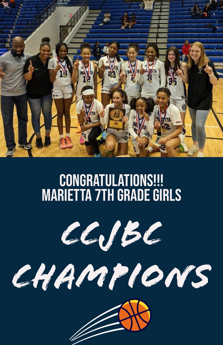 Congratulations to our 7th Grade Girls Basketball team for winning the CCJBC Championship.
