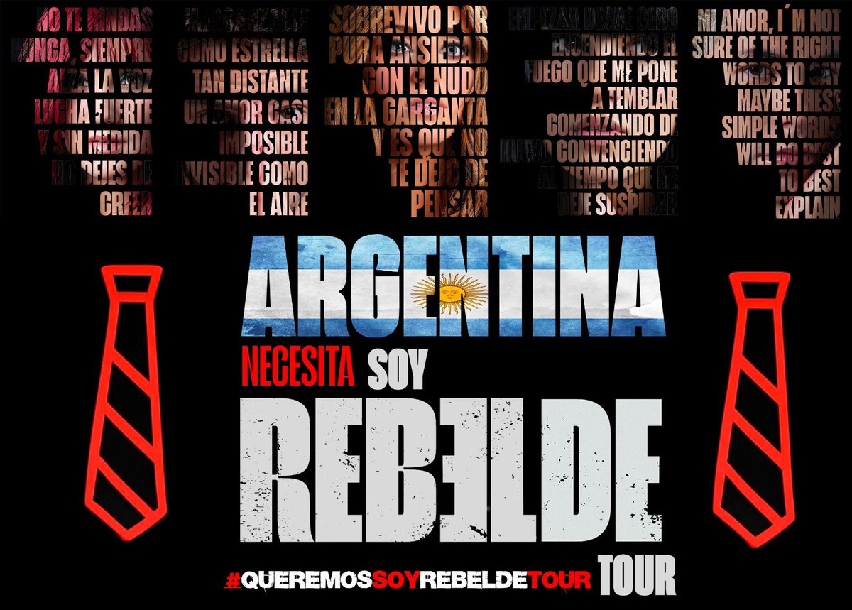 Alisferper's tweet photo. RBD EN ARGENTINA 
@fancirbdarg @RBD_oficial @billyrosas @Anahi @DulceMaria @maiteperroni @christiancha @christopheruck @RBDGlobalFan https://t.co/LwemPohgEk