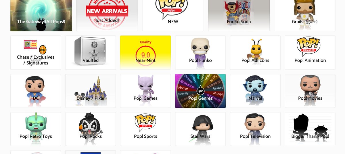 ThePopGateway's tweet photo. ATTN: #FunkoFamily , #funkophotochallenge community. We could really use your help with this one.
We have TONS of opportunity on our site to feature your art in non-monetizing way thru our home page, a ridiculous amount of categories and background images. It is very important to stress that we are not trying to make a buck off of your images, that we only want to feature Funko Art.
If you or someone you know is addicted to creating awesome Funko Photos, please reach out to us. We want to talk with you. If your photos are so awesome and its a $$$ thing, then please reach out to us, we want to talk to you.
These pics are from our website to show our attempt at using Funko art. When we first started the few people we reached out to to use their awesome pics declined (understandably) because we were brand new. So we worked with what we were allowed to work with which wasn't much.
When I first created our website I envisioned that all of the images would derive from the #funkophotochallenge community. To me the art that comes from the Pop is as important as the Pop itself and I really want to express that throughout our website.
I personally have a dream of rotating and featuring artists on a weekly, bi-weekly, monthly but for right now I am cool with simply improving our website.
