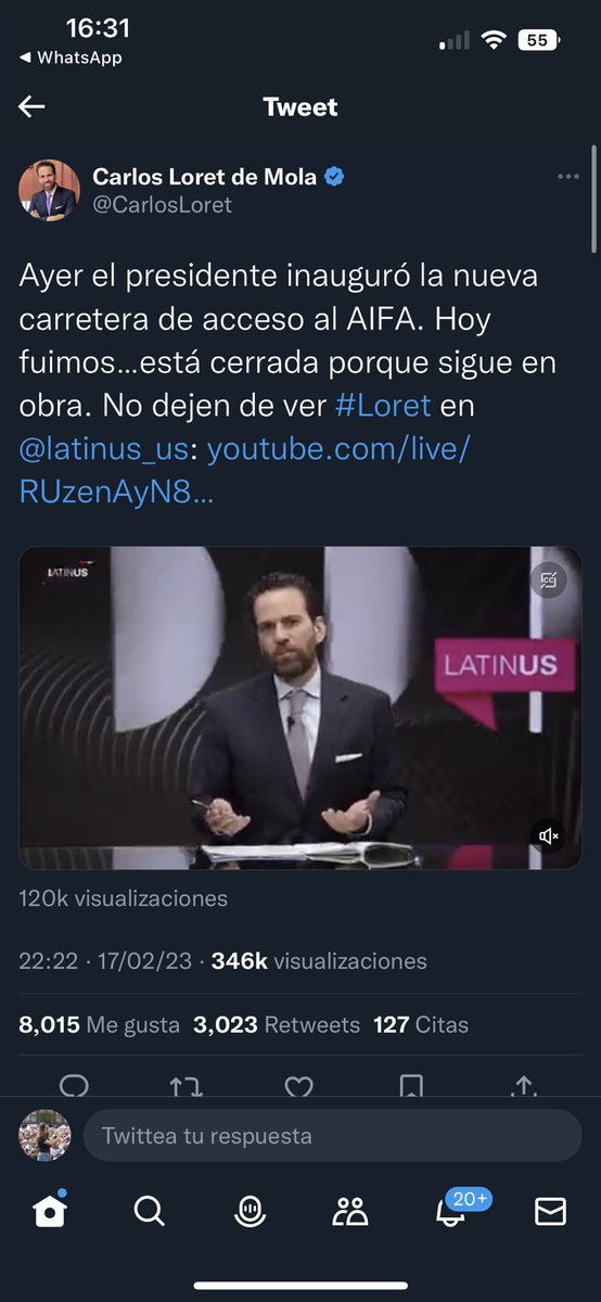 bethcastilloo's tweet photo. ¿Qué pasó @CarlosLoret? ¿Por qué eliminaste tu tweet lleno de mentiras? https://t.co/JC4f0aq7J8
