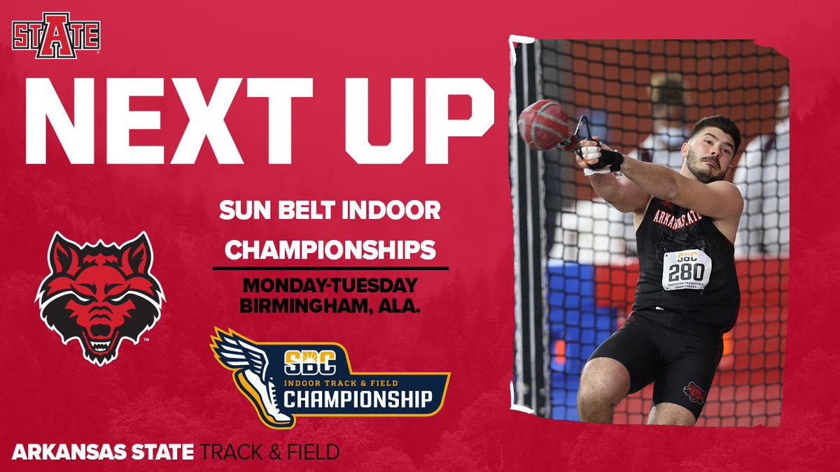 Locked in. 🔒

It's time for #SunBeltTF Indoors!

📍 Birmingham, Ala.
🏟 Birmingham Crossplex
📺 ESPN+

#WolvesUp🐺