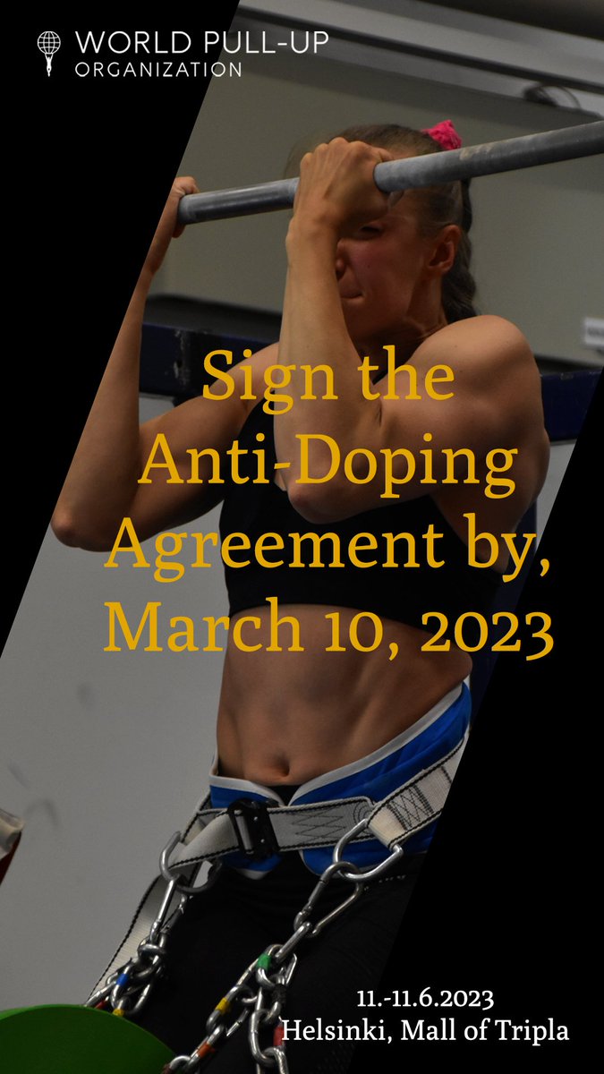 WorldPullUp's tweet photo. 🔸WORLD PULL-UP CHAMPIONSHIPS 2023 REGISTRATION IS OPEN🔸

Read more info on https://t.co/OJZ40daDLk❕

#worldpullup #worldchampionships #crossfit #fitness #FitnessMotivation #finland #weightedpullup https://t.co/Q6EqAhPyki