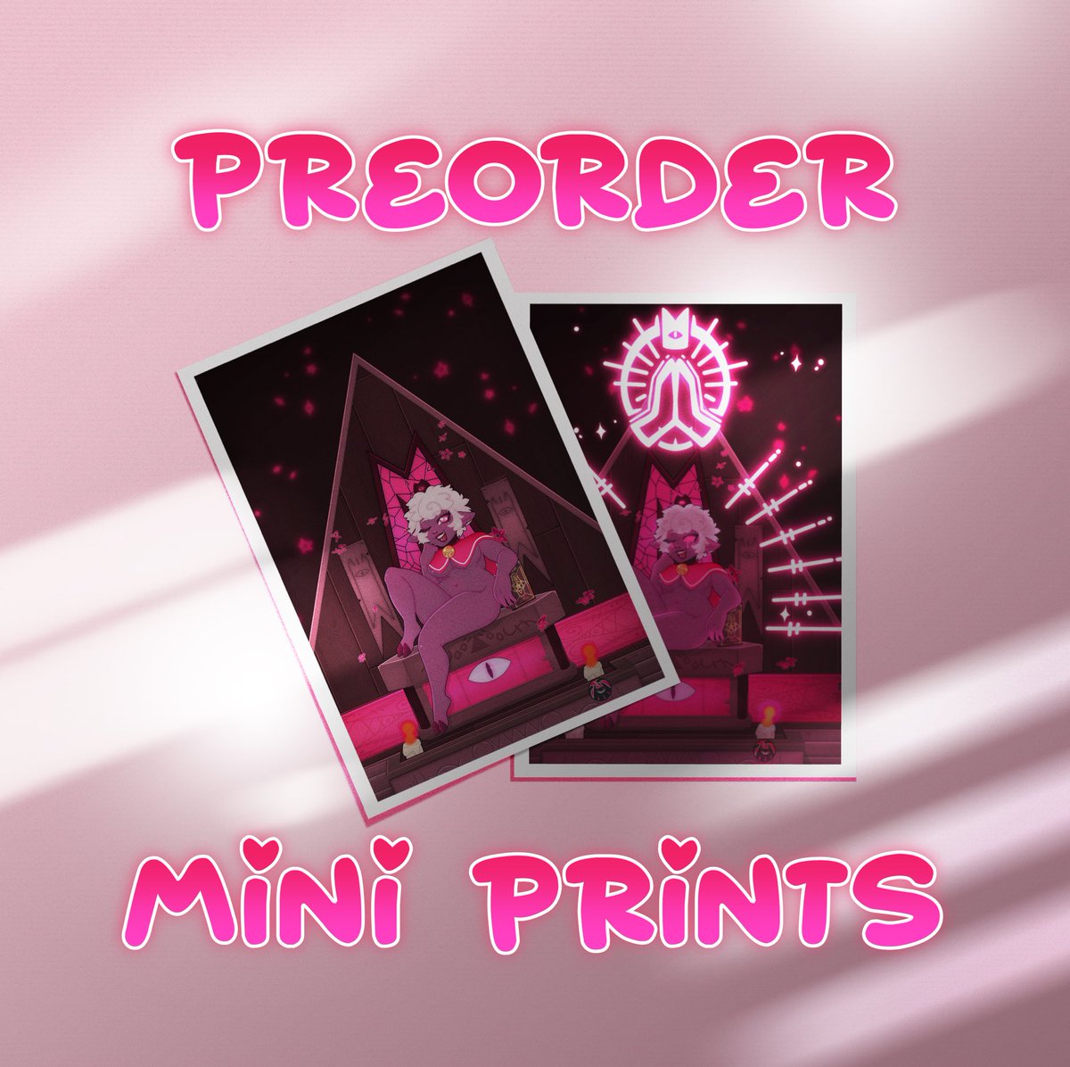 OccultBait's tweet photo. Being a cultist is pretty amazing, when you have your own minions to do your bidding. Check out our #CultoftheLamb 
6 x 4 Mini Prints! Now available for preorder on Etsy, link in bio! 😳 https://t.co/sJ7cQzZ8io