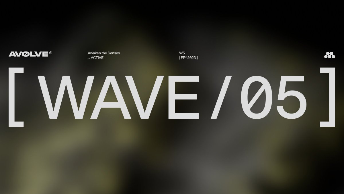 Fine-tuning the resonance...

⚫  PREMINT { W5 } : ... ACTIVE 
premint.xyz/av0lve-fp-w5/

[ FREQUENCY PASS ® 2023 ]
Every week new opportunities to grab the very first 🔑  
to enter the AVØLVE ecosystem!