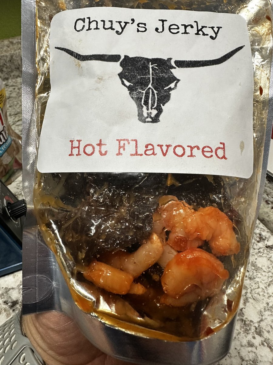 ptxTexasSno's tweet photo. Swing by &amp; get some of that new new! Light Jerky &amp; Chuys Jerky Preparado 🍤🥒❤️‍🔥🤤 https://t.co/XuzM7hL1lv