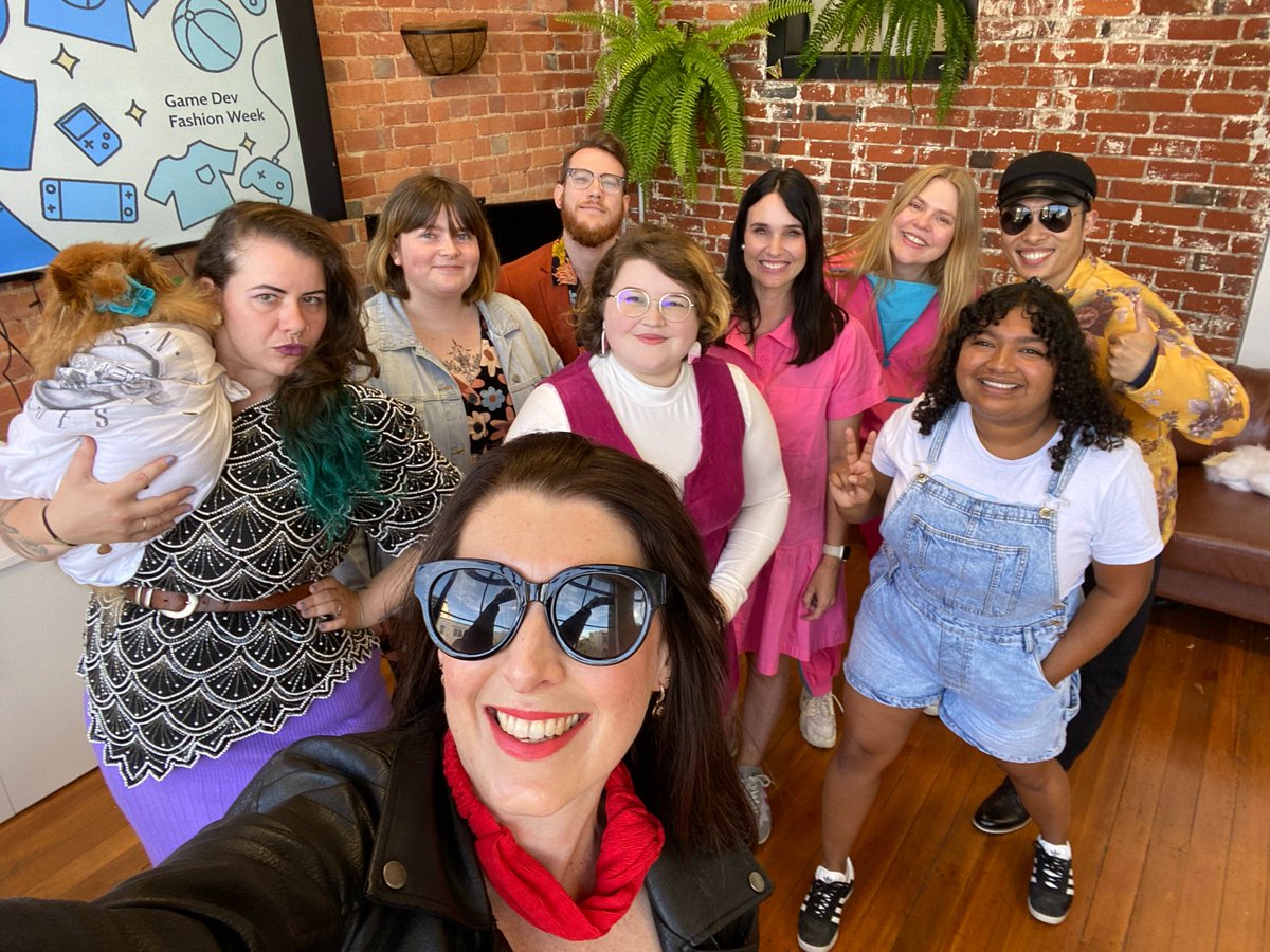 runawayplay's tweet photo. Happy #gamedevfashion week everyone!! ✨🕺💃 Today we're serving looks from different decades! https://t.co/joirjuE1yF