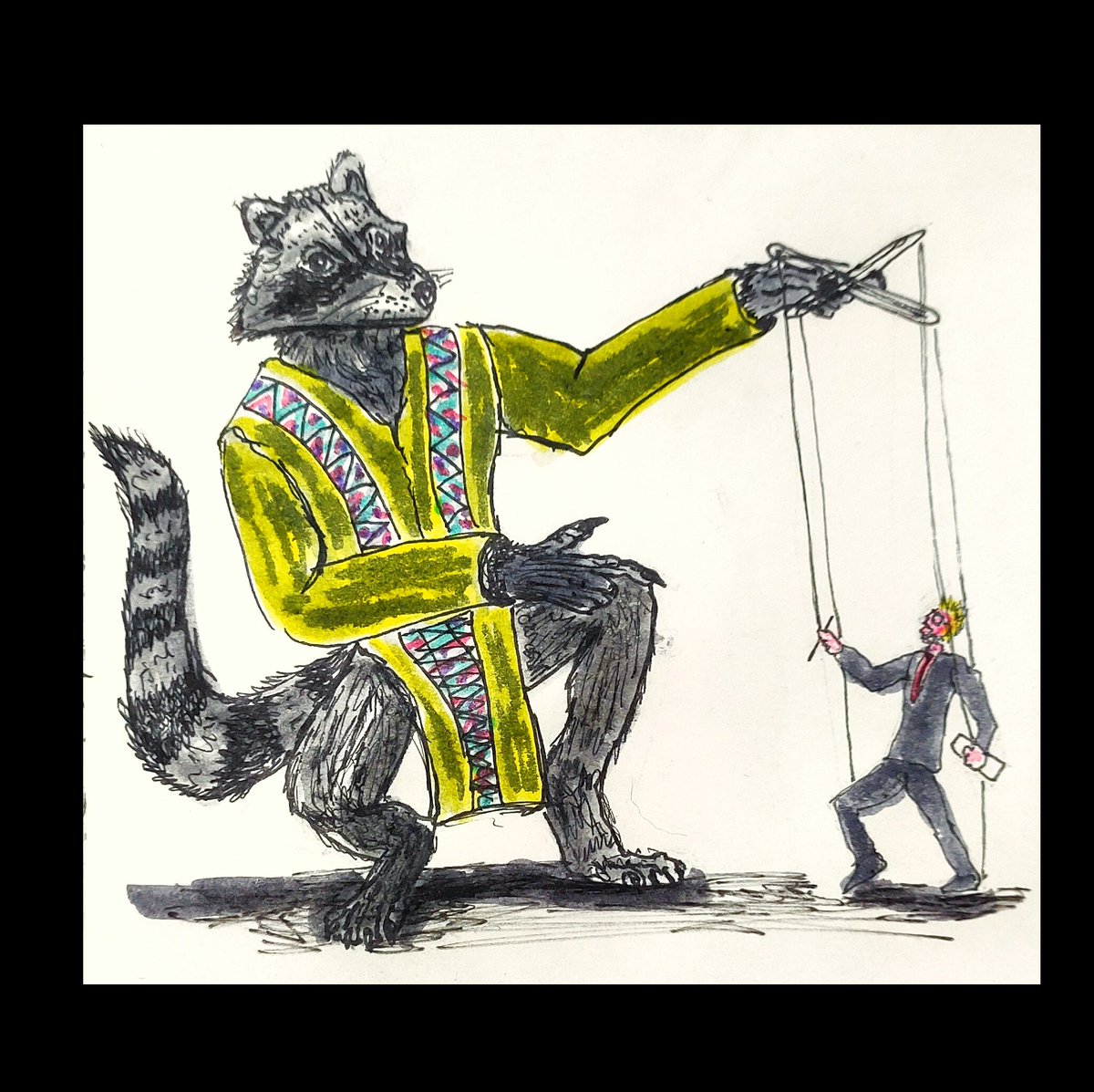 Shikrolao's tweet photo. Azeban the puppet master of James Gunn
#azeban
#creatuanary2023
#art #challenge #artoftheday #creature #monster #mythology #creaturechallenge #creatuanarypromptlist2021 #sketchbook  #onedayonecreature #animalanatomy #conceptart #drawingoftheday #drawingart #drawingchallenge https://t.co/DB56HGkEEP