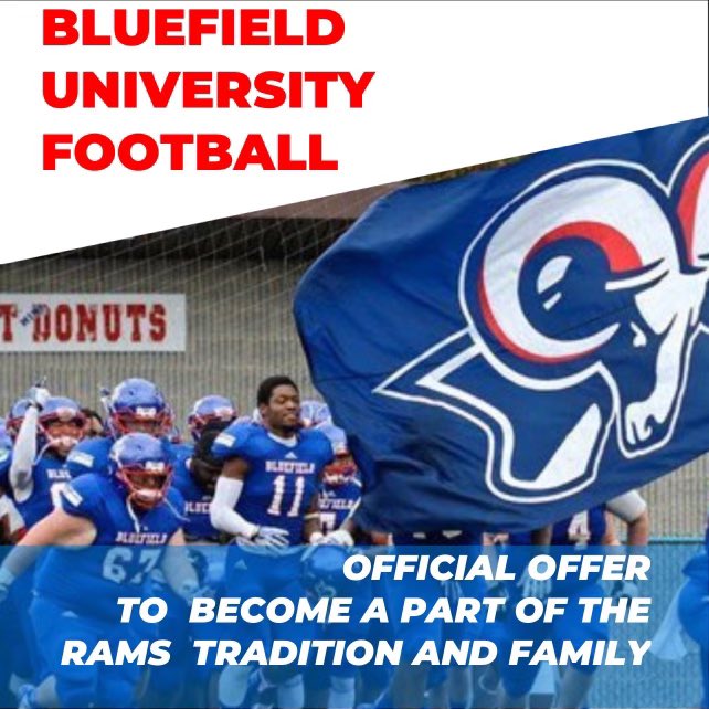 After a great conversation with <a href="/CoachDunford8/">Coach Phillip Dunford</a> I’m blessed to receive an offer from Bluefield University 🙏🏾