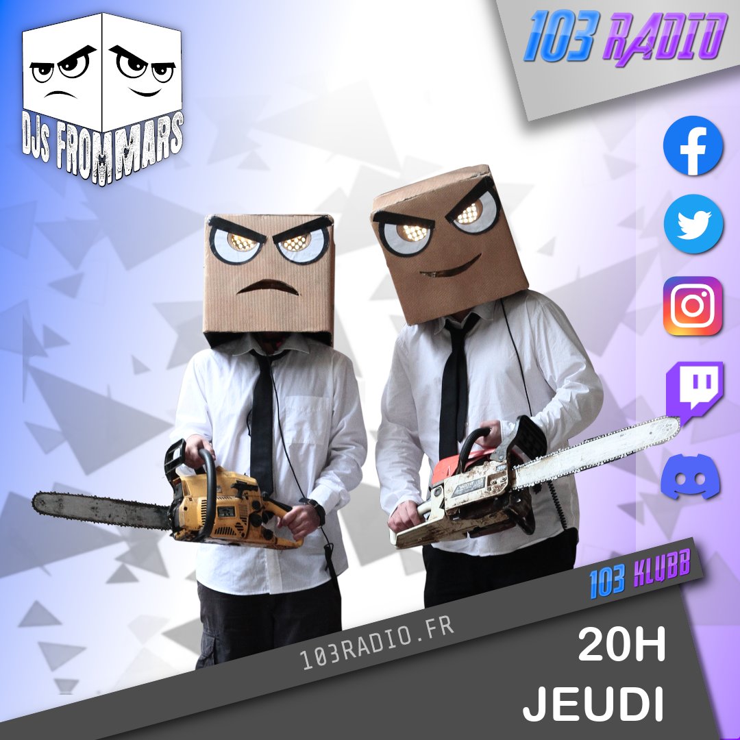 103radio's tweet photo. Rendez vous jeudi soir à 20H dans 103 Klubb avec les @djsfrommars aux platines. https://t.co/zecMZyGrvZ #mix #djsfrommars #radio #radioshow #dj #music #mashup #aliens #alienselection https://t.co/ctJHGbzLoH