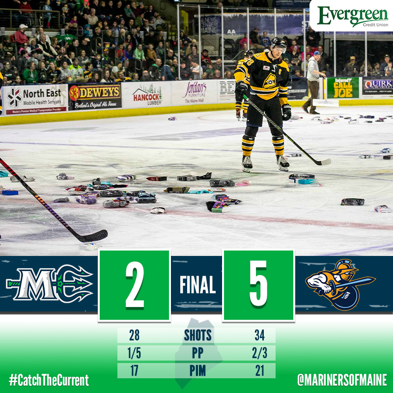 Maine Mariners on Twitter "DiPietro made 33 saves as the Mariners fell