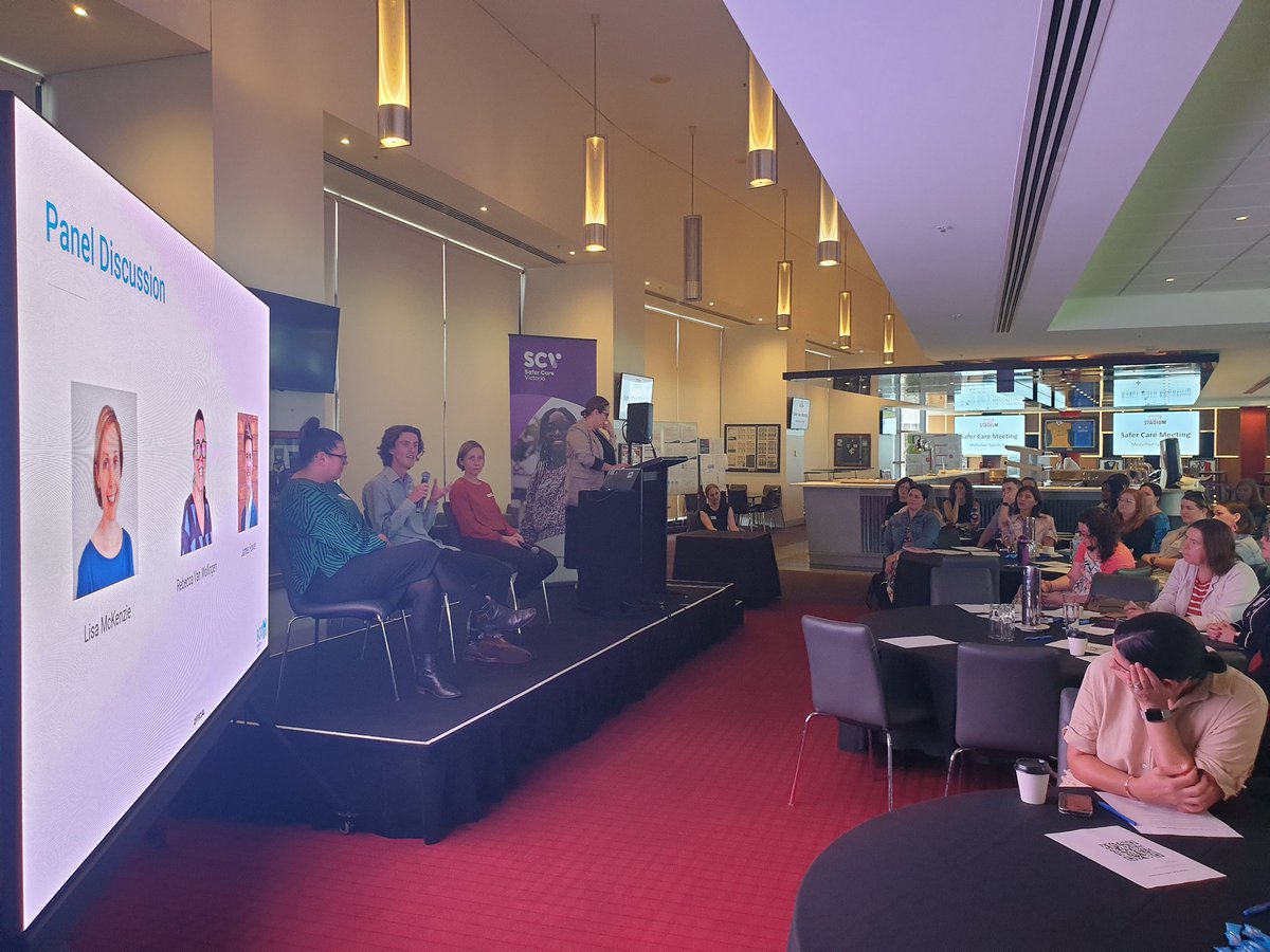Excited to be at the <a href="/SaferCareVic/">Safer Care Victoria</a> Fellows event today! First up hearing about what inspired our panel to be healthcare change leaders - APAC Director Lisa McKenzie (<a href="/TheIHI/">Institute for Healthcare Improvement (IHI)</a> ), Safety Improvement Director Rebecca Van Wolligen (SCV) &amp; Fellow alumni James Fowler #qualityimprovement