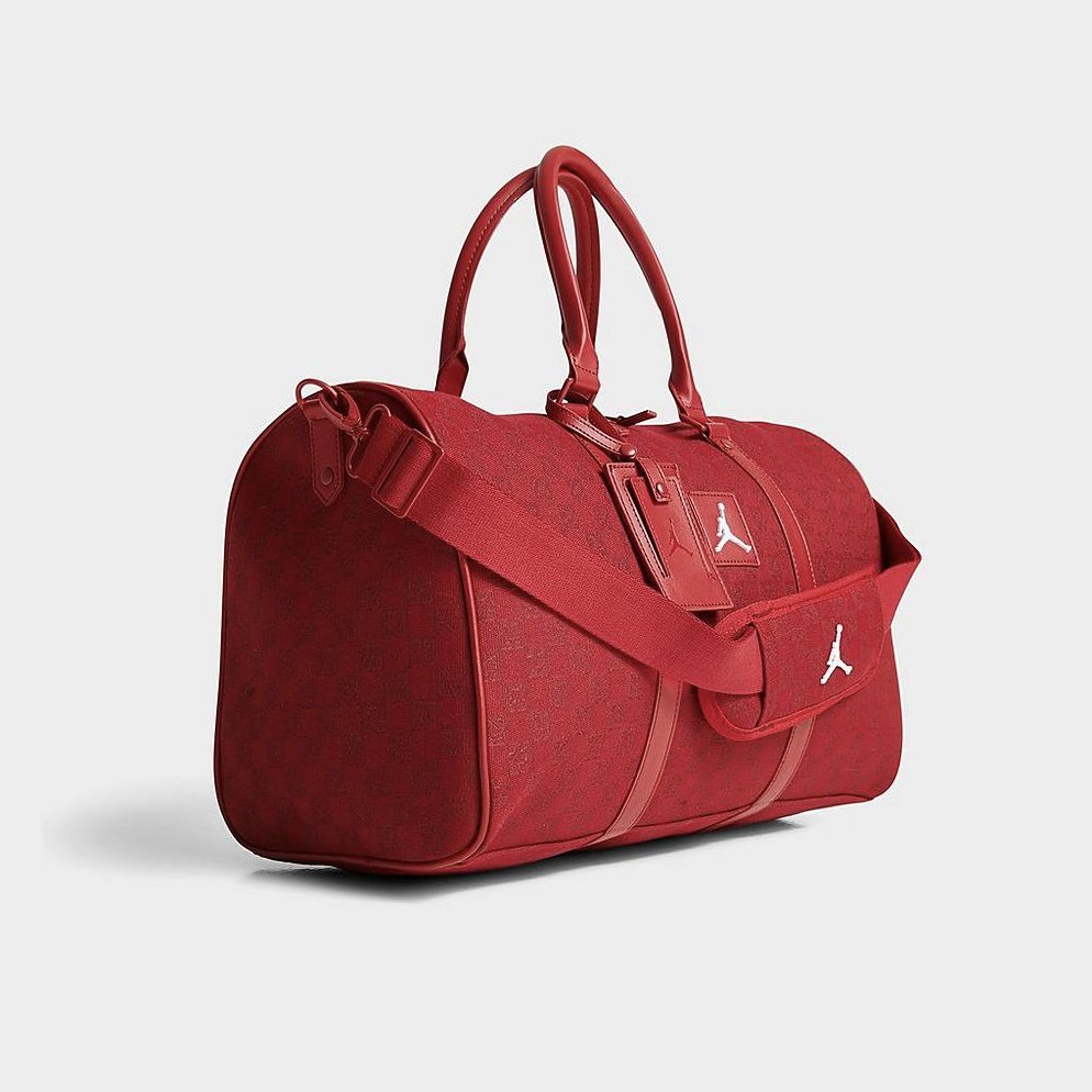 SNKR_TWITR on Twitter "AD Jordan Monogram Duffel Bags Red Finishline