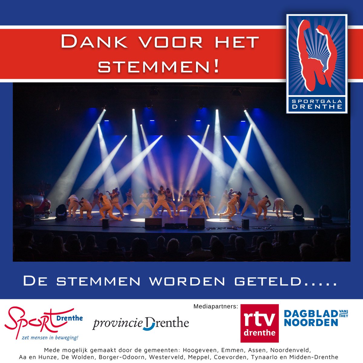 Bedankt voor jullie stem!

De stemmen worden nu geteld en op maandag 6 maart worden de winnaars bekend gemaakt tijdens het Sportgala in Meppel. 

#sportgaladrenthe