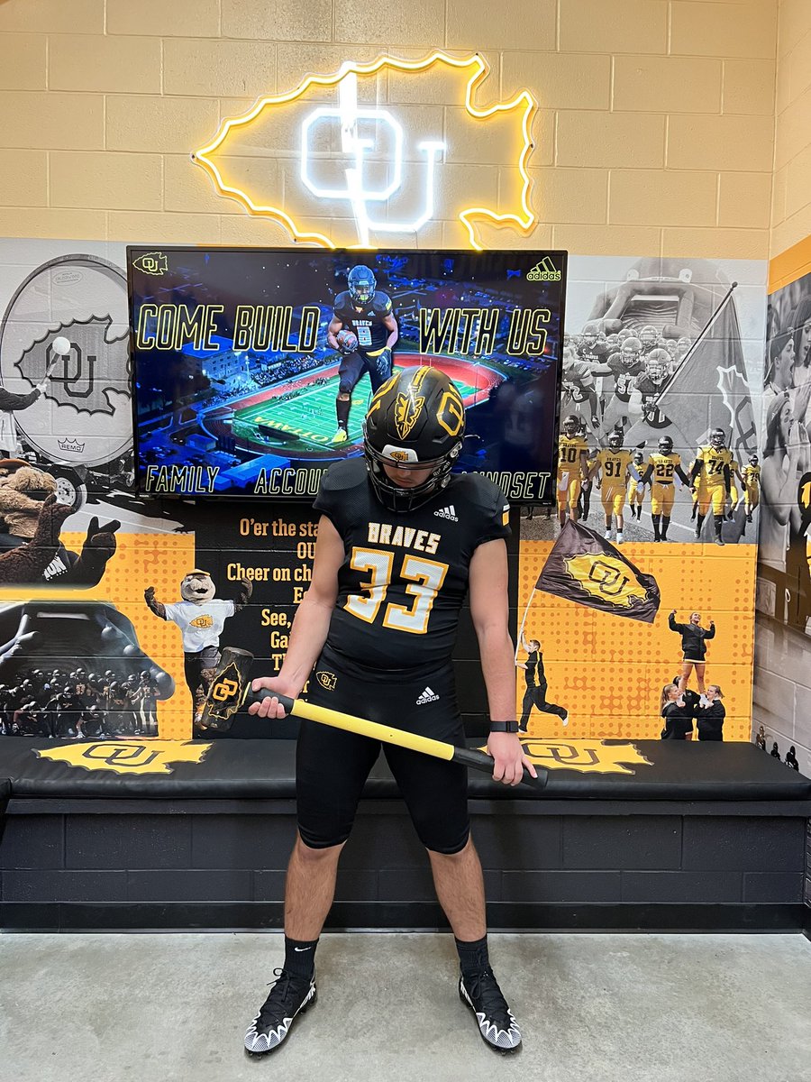 Braylon_W8's tweet photo. Thanks to all the coaches who I’ve been in contact with, but I’ve found home!⚫️🟡 LETS GO BRAVES💪❤️‍🔥. Excited for what the future holds🙌 @OttawaBravesFB @CoachNickDavis @CoachRSchaaf @ANNAISDSports @8_parr @daheelineofdaOL https://t.co/RUWWTtOWLu