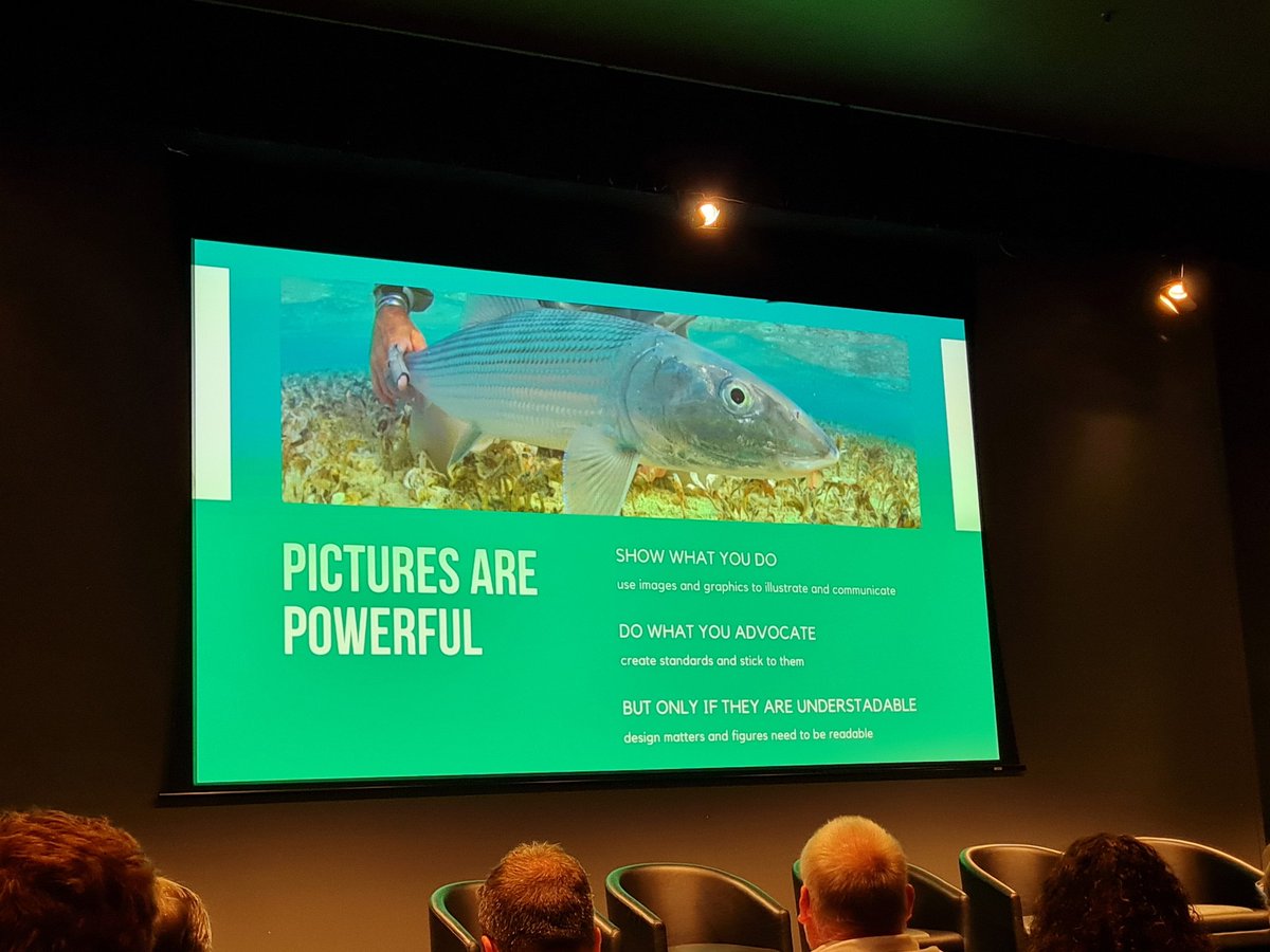 BD_Stew's tweet photo. Wise words from Sascha Danylchuk about how scientists should share catch &amp; release best practice advice with anglers 🎣 #wrfc10 #fishing 🐟 https://t.co/meUveRwua6