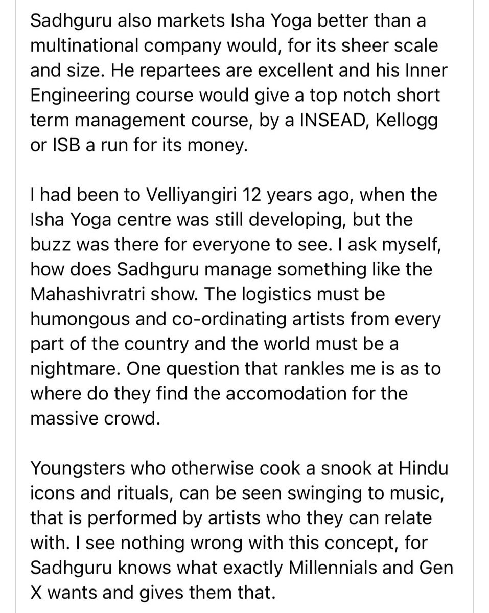 Ksareen30's tweet photo. “If there is one person who has led a modern renaissance of Hindu cause, it has to be Sadhguru Jaggi Vasudev…” writes Suresh Kochattil https://t.co/hQT8CxDDff