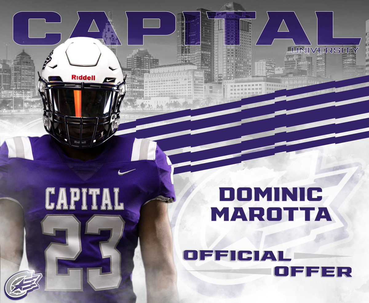 Dominic_Marotta's tweet photo. I’m blessed to have gotten a offer from @CapitalU_FB and thank you to @CoachWestler for the opportunity @AncloteFB @CoachCliman @Andy_Villamarzo https://t.co/evwii286yp