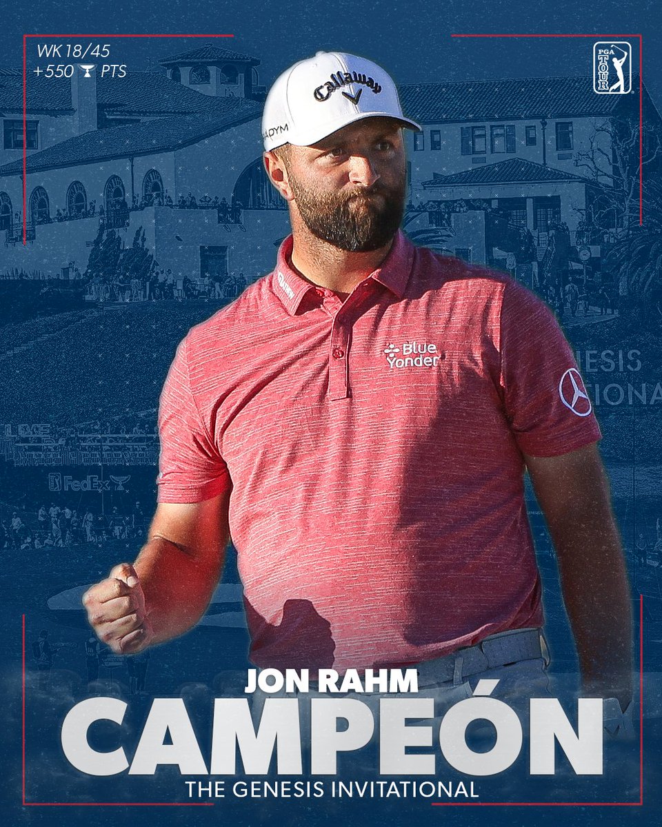 3 victorias en 2023 🏆🏆🏆

@JonRahmPGA gana el @TheGenesisInv y se convierte en el nuevo Nº1 del mundo.